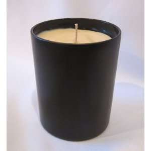  Hand Poured Round 4.25x3 Soy Wax Candle in Jar, Black 