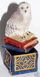 Snowy Owl Figurine Wizard Jewelry Spell Box * NEW *  