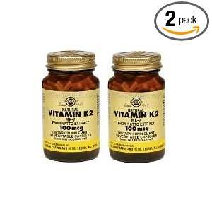  Solgar Natural Vitamin K2 Mk 7 From Natto Extract 50 Vcaps 