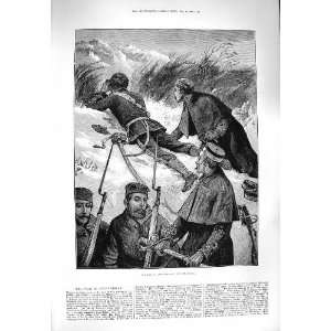  1880 WAR AFGHANISTAN SOLDIERS RECONNOITRING FINE ART