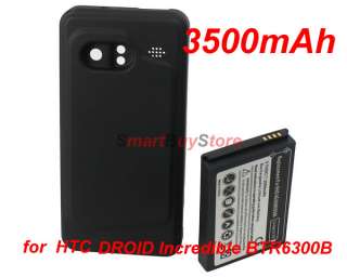   Extended Battery + Cover For HTC DROID Incredible BTR6300B  