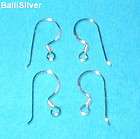 100 pieces Sterling Silver 925 EARRING fish HOOKS Lot