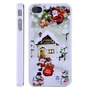  Christmas Style Hard Plastic Back Case/Cover for iPhone 4 
