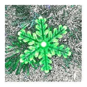  Silver Christmas Tree Decoration w/Color Changing Lights 