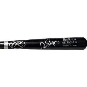  Alex Rodriguez Autographed Rawlings Black Big Stick Bat 