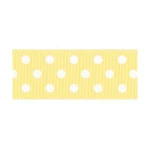  Offray Confetti Dots Ribbon 5/8 3 Yards Maize 16 3557 617 