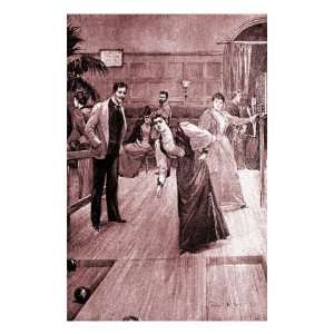  Bowling in the 1890s, New York Giclee Poster Print by Hugh 