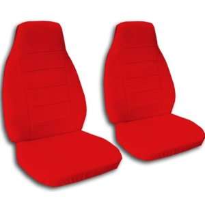 Red seat covers for 2008 Toyota Tacoma. Fit nice and snug. Protect 