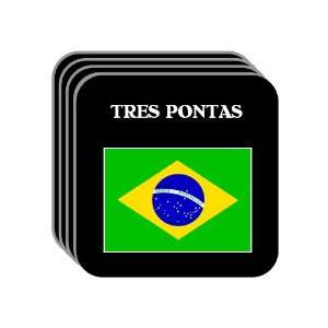  Brazil   TRES PONTAS Set of 4 Mini Mousepad Coasters 