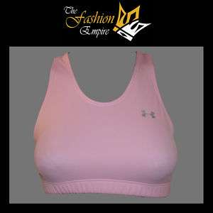 NEW UNDER ARMOUR Womens Sport Bra Top Pink Size SM  