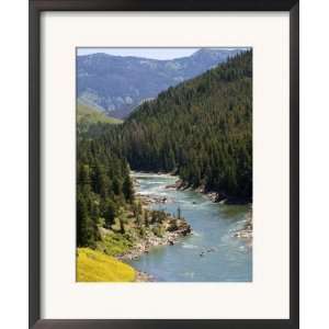 Whitewater Rafting Down the Snake River in Wyoming, USA Framed Art 