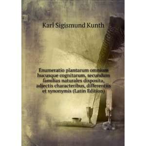   differentiis et synonymis (Latin Edition) Karl Sigismund Kunth Books