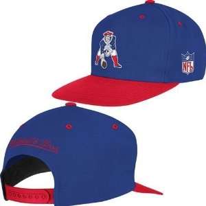  New England Patriots 2 Tone Snapback Hat (Red/Blue 