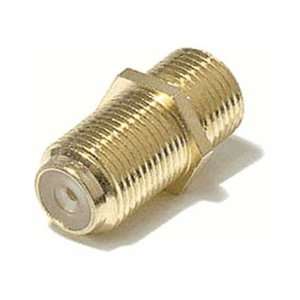  SF Cable, F Type Dual Female Inline Coupler Gold Plated 