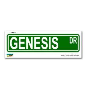  Genesis Street Road Sign   8.25 X 2.0 Size   Name Window 