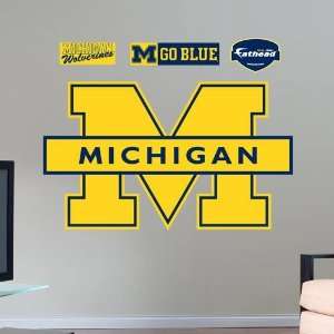   Michigan Wolverines Team Logo Fathead Wall Sticker