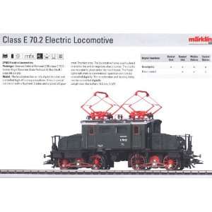   Digital DB class E 70.2 Electric Locomotive (HO Scale) Toys & Games