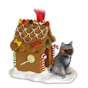  Cairn Terrier Brindle Dog Ginger Bread House Christmas 