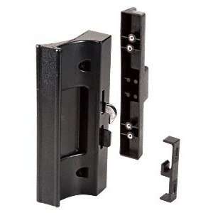 CRL Black Sliding Glass Door Handle Surface Mount With Hook Latch by 