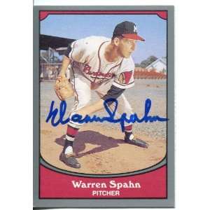 Warren Spahn Autographed 1990 Pacific Card  Sports 