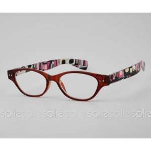   Eyewear   Symmetry Frame Reading Glasses with Brown Rim RD402 Brown