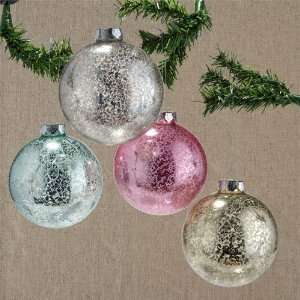   Dream Glass Ball Ornament, Large, Set of 4   Clearance
