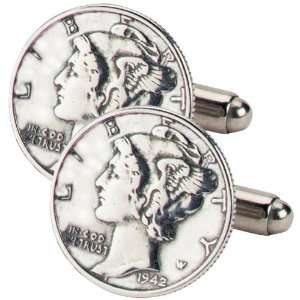 Mercury Dime Cufflinks