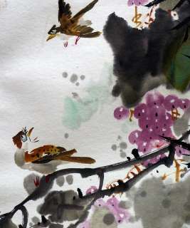 Garden in Spring Asian Chinese Watercolor Painting Arts  