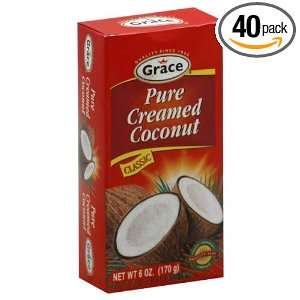Grace Creamed Coconut, 7 Ounce (Pack of Grocery & Gourmet Food