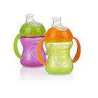 Nuby Grip N Sip Cup with Handles Girls   2 Pack   8 Ounce (Colors 