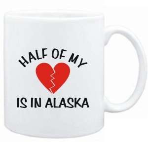  Mug White  HALF OF MY Alaska  Usa States Sports 