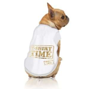  MTVs Jersey Shore Dog Shirt, T Shirt Time, White, Medium 