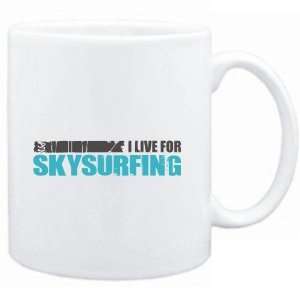    Mug White  I LIVE FOR Skysurfing  Sports