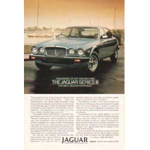   1982 Jaguar Series III Boat Marina Print Ad (14071)