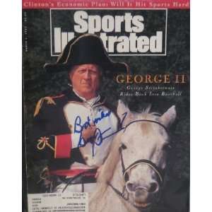  George Steinbrenner Autographed Sports Illustrated 