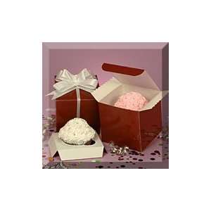  100ea   4 X 4 X 4 Chocolate Hi Gloss Gift Box Health 