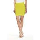 NEW* BCBG Simone Bright Lemon Bandage Power Skirt L $138 LHL3B707