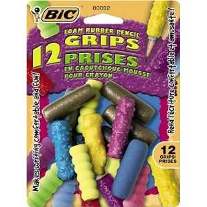  BIC Pencil Grips, Assorted Colors (Six Packs of 12 Grips 