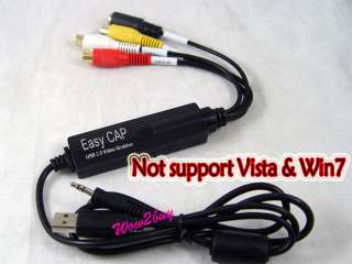 USB 2.0 TV DVD VHS AUDIO Video CAPTURE ADAPTER EASYCAP  