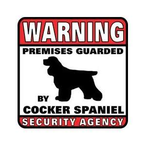 Cocker Spaniel Warning Sign