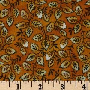  45 Wide Le DeCor Leaves Cocoa Fabric By The Yard Arts 