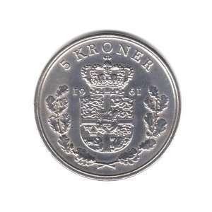  1961 CS Denmark Kroner Coin KM#853.1 