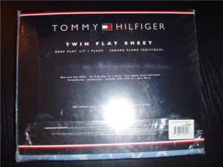 Tommy Hilfiger Twin Flat Sheet Laguna Bay   