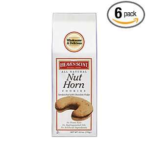 Heaven Scent Nut Horn Cookies, Six 6 Ounce Units (36 Ounces)  
