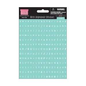  Mini Alphabet Stickers 4X6 Sheets 2/Pkg   Seaside Blue 