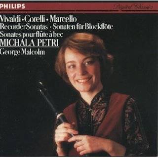 Italian Recorder Sonatas Vivaldi/Corelli/Marcello Audio CD ~ Michala 