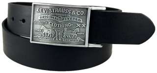 NWT Levis 38 mm Plaque Bridle belt with Snap Closure Mens  