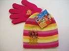 High School Musical Girls Hat Glove 2 pc Set Stripe Sz 