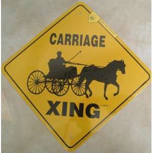  Single Horse and Cart Road Xing Sign