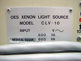 Olympus CLV 10 OES Xenon Universal Endoscope Light Source Endoscopy 